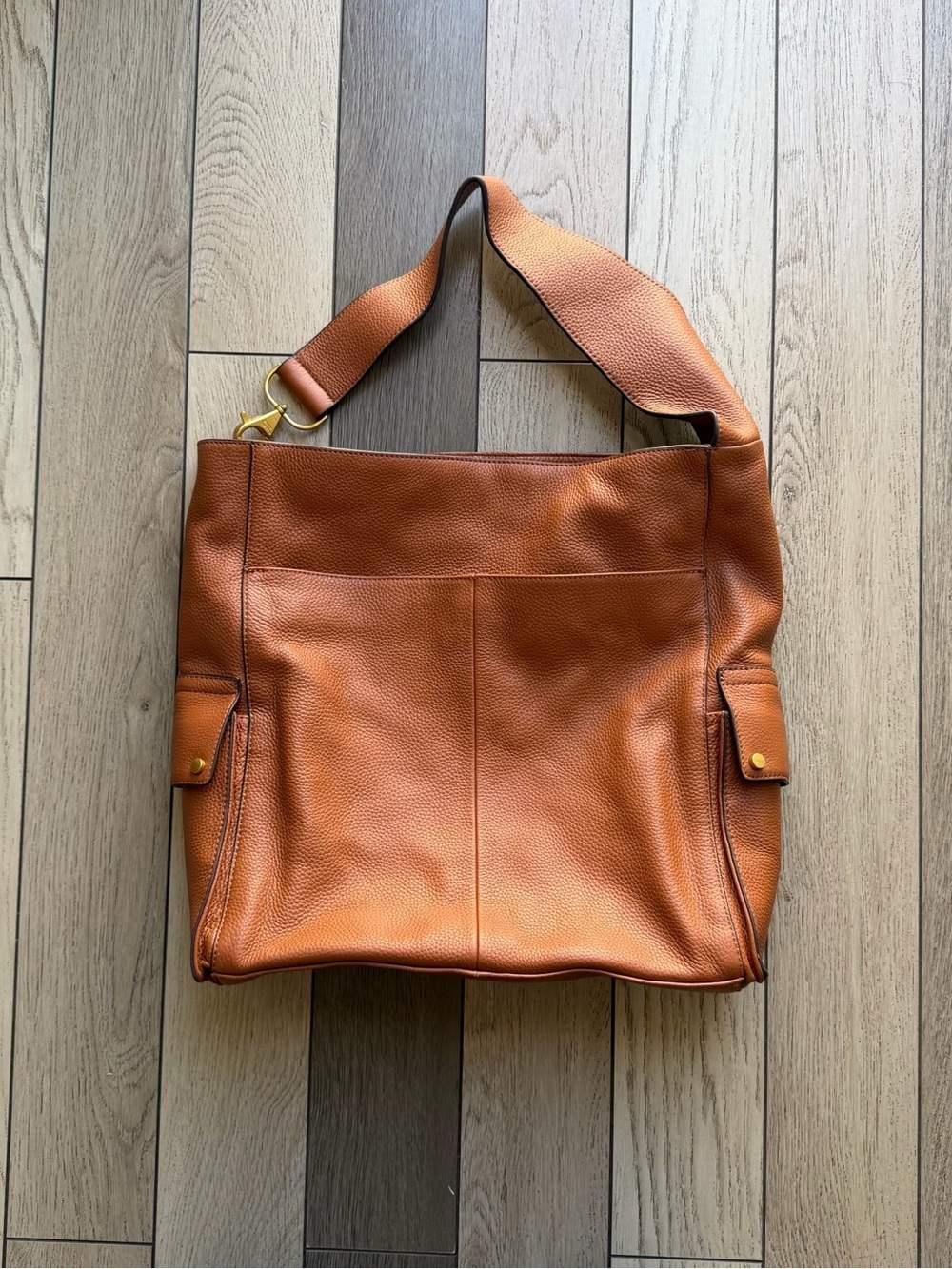 Vince Camuto Tan Leather Shoulder Tote